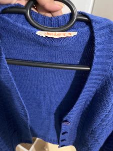 Dressbery Women Blue Cardigan Sweater