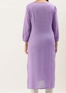 Lavender Straight Kurta