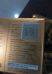 24k gold fecial kit