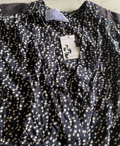 Remanika Black Printed Lenzing Modal Top–Size Xs