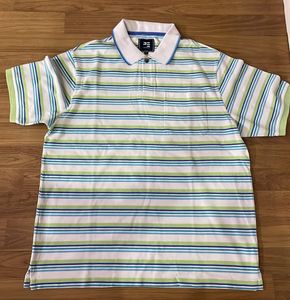 Peter England Multi-colour Striped T-Shirt