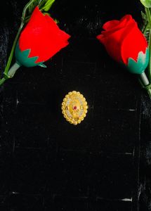 Gold Ring with Ruby