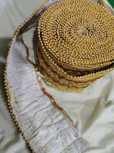 Gold &amp; Pearl Embellishment Trim