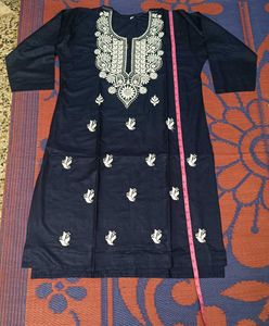 Embroidered Chickenkari Kurti
