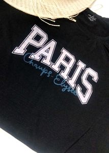 Paris Black Tshirt🌷
