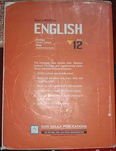 Shri Balaji English Literature Class 12th Book