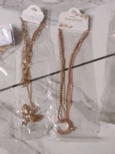 golden layered  necklaces  set of 6