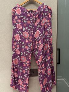 Floral Purple Shrug Set