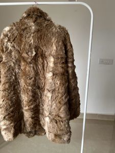 H&amp;M Fluffy Loose Fit Fur Coat
