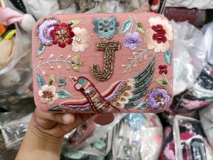 Embroidered Floral Jewellery Box