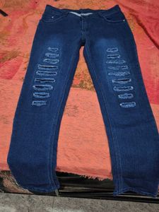 Dark Blue Denim Jeans