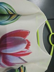 Chinese Floral Print Top