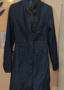 Denim Button-Down Dress