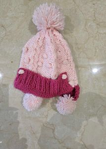 Cute Pink Knitted Hat No used