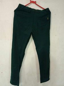 Green Stretchable Pant For Men