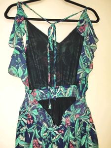 Green Preety Long Dress