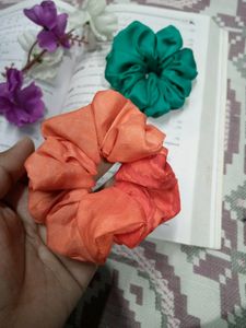 Beautiful Satin Scrunchies + One Freebies