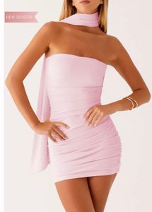 Pink Bodycon Mini Dress