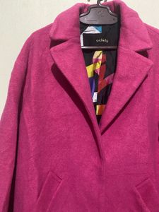 pink over coat