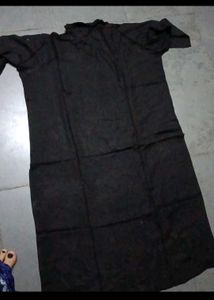 Black Embroidered Kurta Set