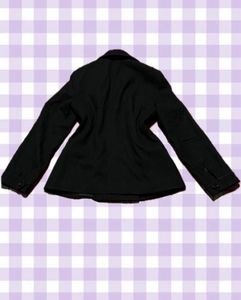 Classic Black Double-Breasted Coat