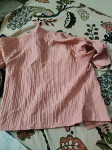 Cotton Shirt Peach Colour
