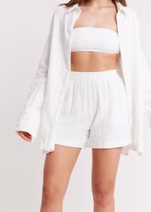 100 % Cotton Crinkle Double Gauze Shorts