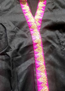 Elegant Black Kurta S with Margin