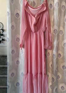 A Very Beautiful Pink Colour Frock For Causal ✨❤️