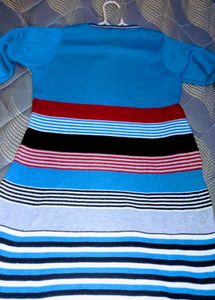 Blue Striped Tunic Dress