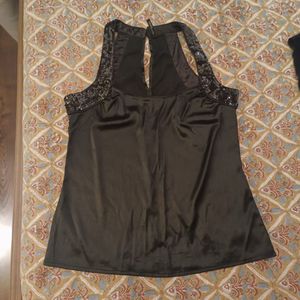 Elegant Black Halter Top