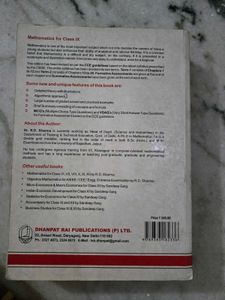 Mathematics Class IX Textbook