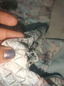 chic sparkly blue kurta