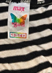 Tops For Rs.99/- Max Brand Black &amp; White Cardigan