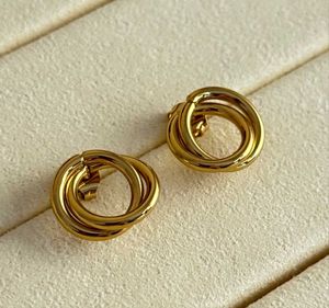 Gold Circle Earrings