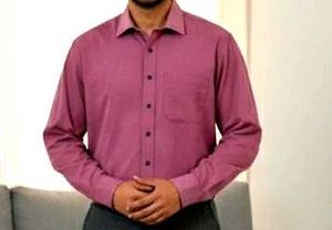 Maroon Formal full-slive Shirt