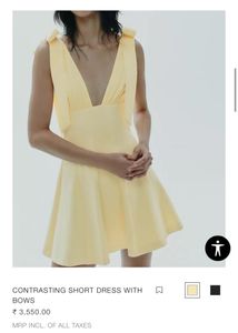 ZARA short Dress With Bows