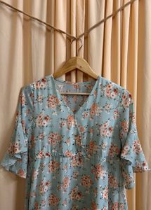 Korean Summer Floral Dress
