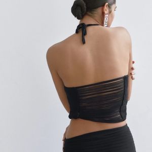 Zara Limited Edition Knitted Halter Top
