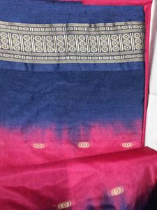 Red &amp; Blue Saree