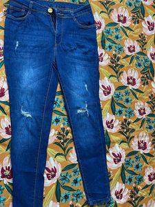 Distressed Denim Jeans