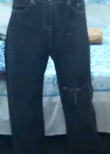 Ripped Look Charcoal Grey Urbanic Jeans