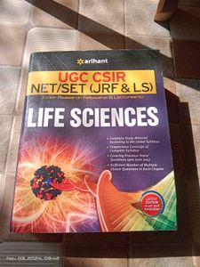 Arihant UGC NET life science Latest 4th Edition