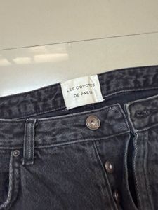 Wide Leg Black Wash Jeans