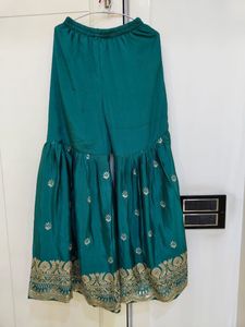 Embroidered Sharara Salwar Suit