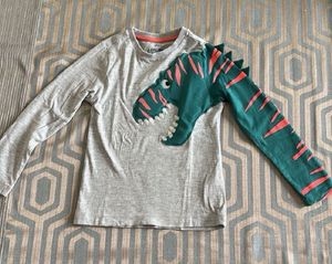 Boys Striped Shirt &amp; Dino T-shirt combo