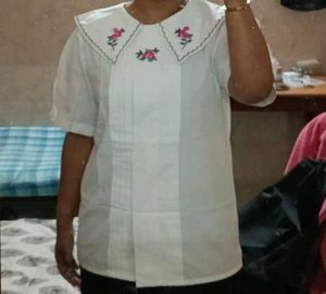 Vintage Witt Verona Rose Embroidered Blouse
