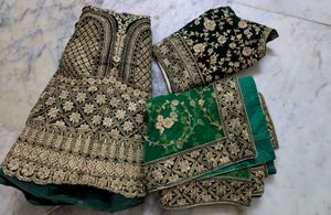 very heavy bridal lehenga