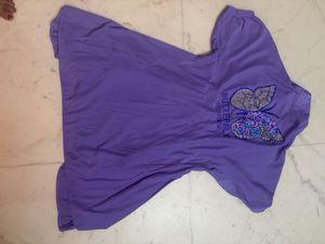 Cute Purple Butterfly Dress