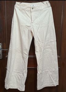 Wide Leg White Pants